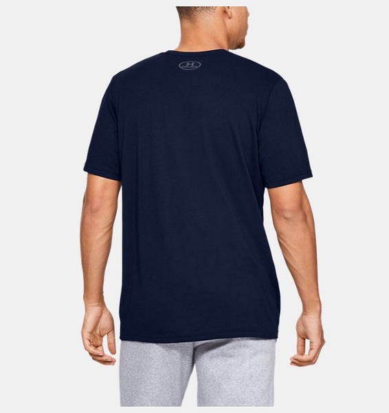 Lacivert Erkek UA Fast Left Chest Kısa Kollu T-shirt