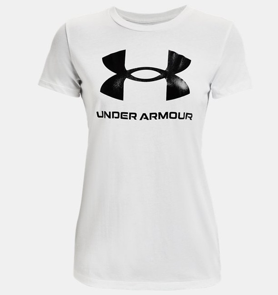 Beyaz Kadın UA Sportstyle Graphic Kısa Kollu T-shirt