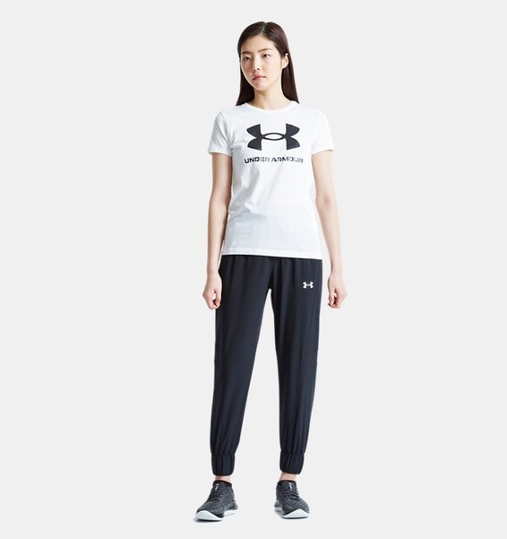 Beyaz Kadın UA Sportstyle Graphic Kısa Kollu T-shirt