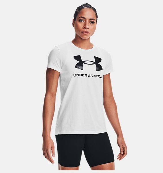 Beyaz Kadın UA Sportstyle Graphic Kısa Kollu T-shirt