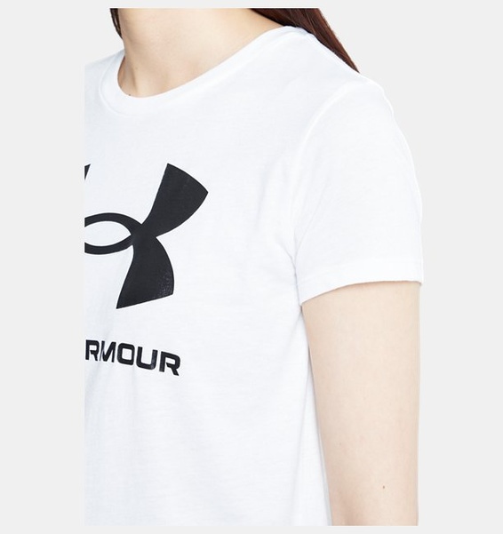 Beyaz Kadın UA Sportstyle Graphic Kısa Kollu T-shirt