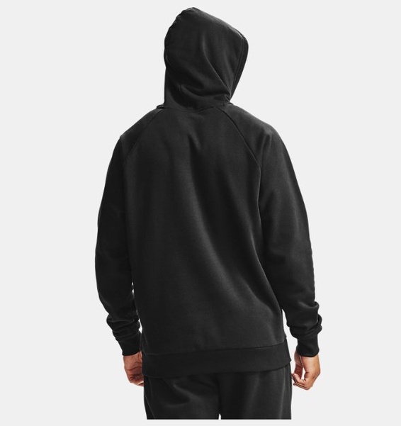 Siyah Erkek UA Rival Fleece Kapüşonlu Üst