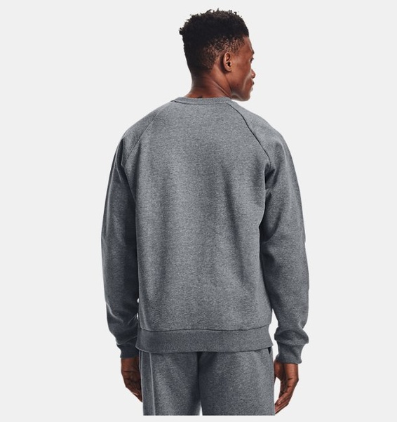 Gri Erkek UA Rival Fleece Bisiklet Yaka