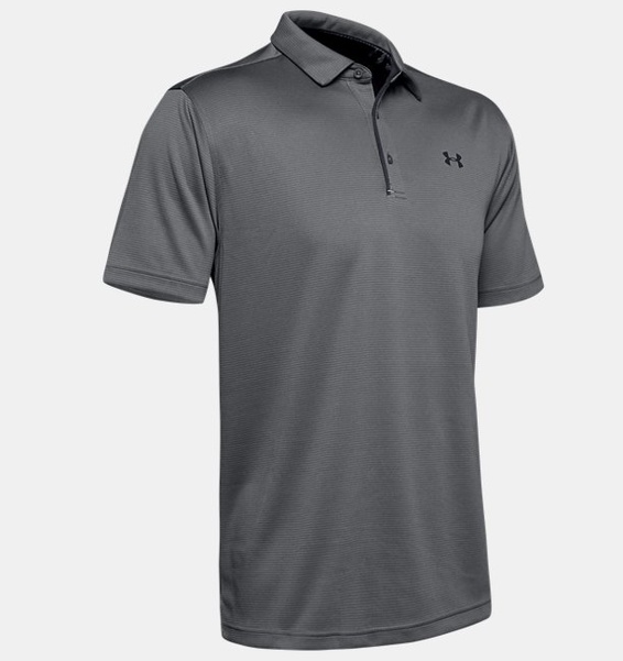 Gri Erkek UA Tech Polo T-shirt
