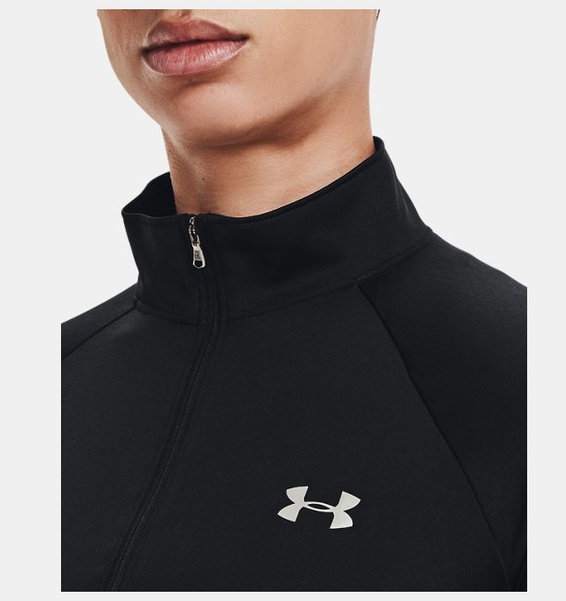 Siyah Kadın UA Tech™ ½ Fermuarlı Sweatshirt