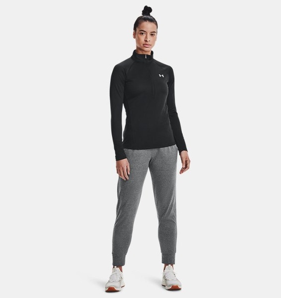 Siyah Kadın UA Tech™ ½ Fermuarlı Sweatshirt