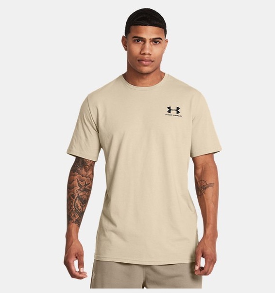 Haki Erkek UA Sportstyle LC Kısa Kollu T-shirt