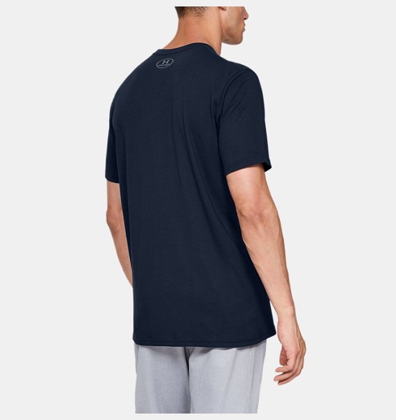 Lacivert Erkek UA Team Issue Wordmark Kısa Kollu T-shirt