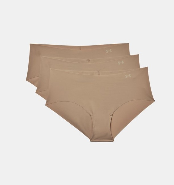 Bej Kadın UA Pure Stretch Hipster 3'lü Paket