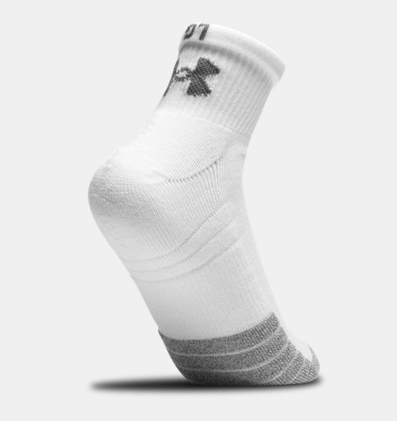 Beyaz Unisex HeatGear® Quarter 3’lü Paket Çorap