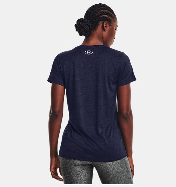 Lacivert Kadın UA Tech™ Twist V-Yaka T-shirt