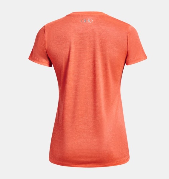 Turuncu Kadın UA Tech™ Twist V-Yaka T-shirt