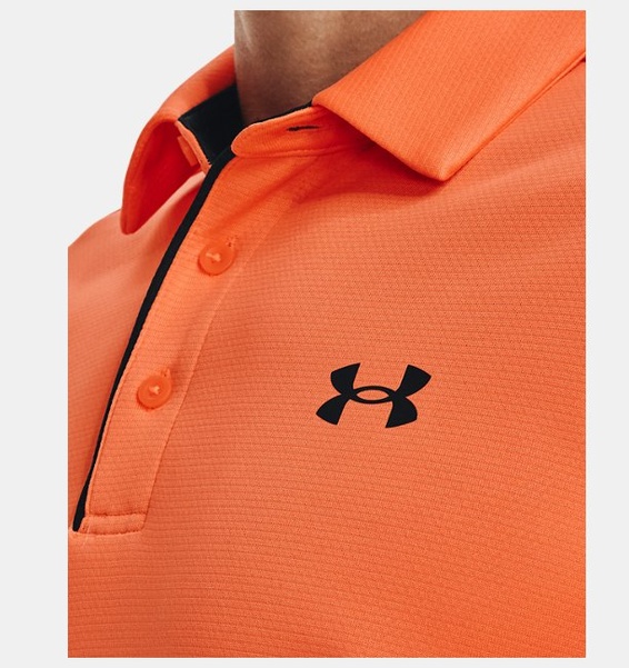 Turuncu Erkek UA Tech Polo T-shirt