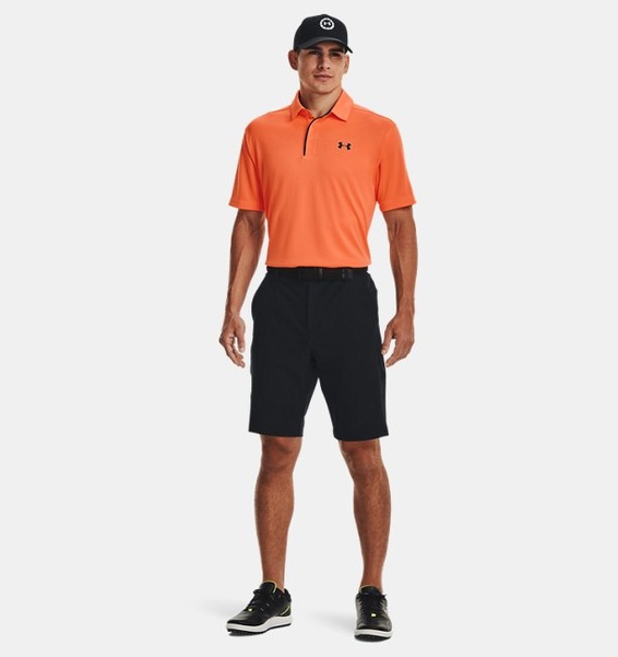 Turuncu Erkek UA Tech Polo T-shirt