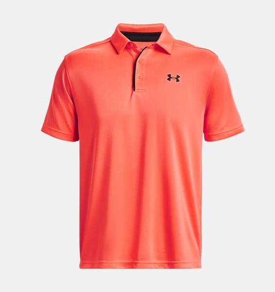 Turuncu Erkek UA Tech Polo T-shirt