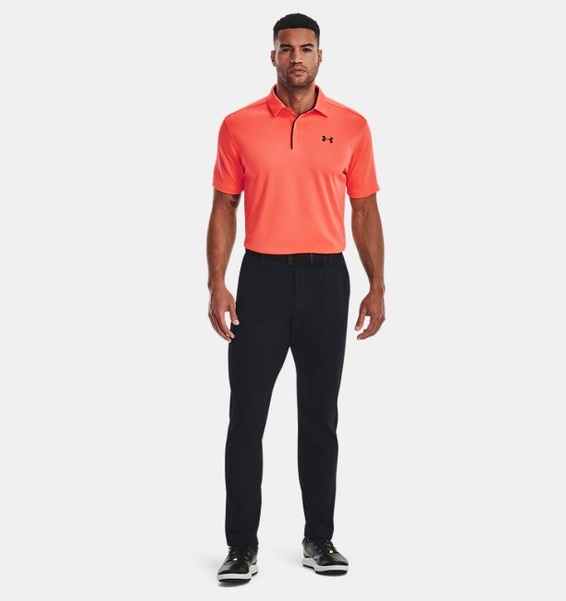 Turuncu Erkek UA Tech Polo T-shirt