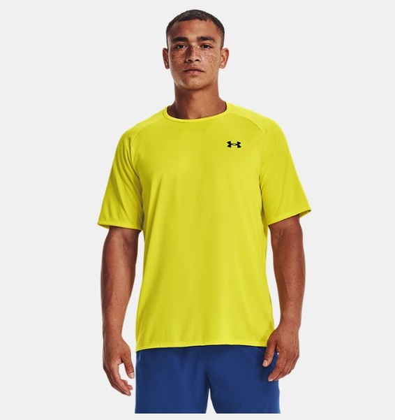Sarı Erkek UA Tech 2.0 Kısa Kollu T-shirt