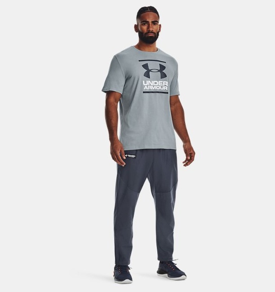 Mavi Erkek UA GL Foundation Kısa Kollu T-shirt