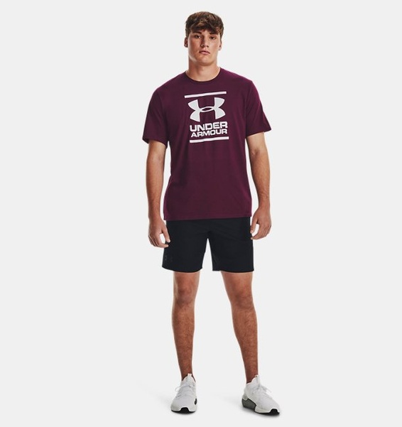 Mor Erkek UA GL Foundation Kısa Kollu T-shirt