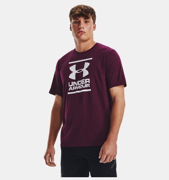 Mor Erkek UA GL Foundation Kısa Kollu T-shirt