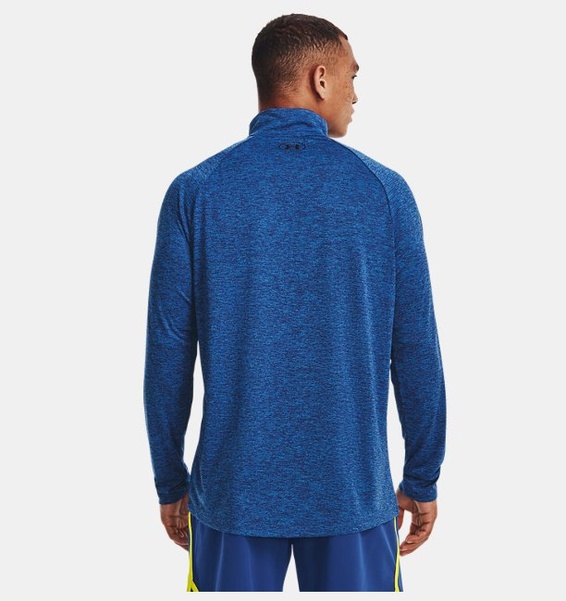Mavi Erkek UA Tech 2.0 1/2 Fermuarlı Uzun Kollu T-shirt