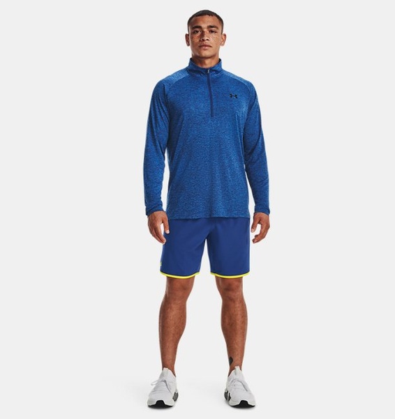 Mavi Erkek UA Tech 2.0 1/2 Fermuarlı Uzun Kollu T-shirt