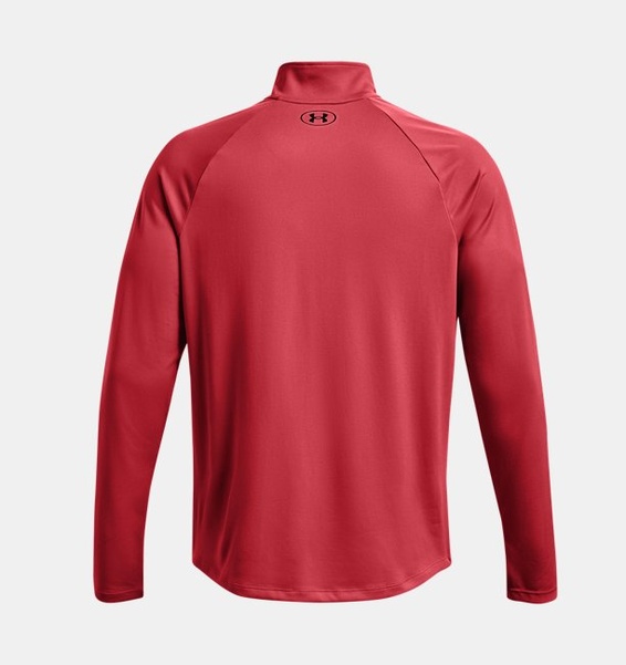 Kırmızı Erkek UA Tech 2.0 1/2 Fermuarlı Uzun Kollu T-shirt