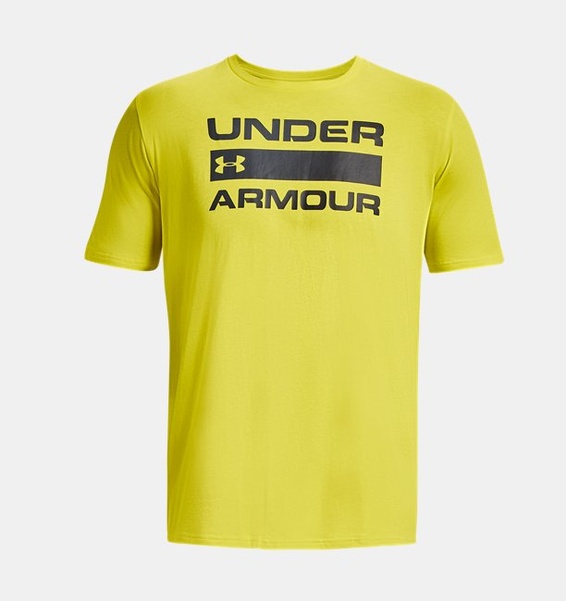 Sarı Erkek UA Team Issue Wordmark Kısa Kollu T-shirt