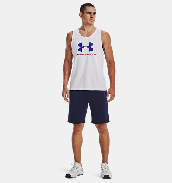Beyaz Erkek UA Sportstyle Logo Atlet