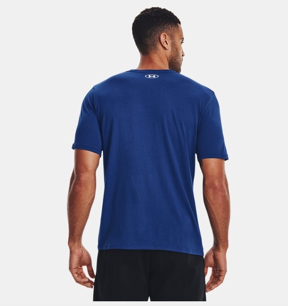Mavi Erkek UA Sportstyle Logo Kısa Kollu T-shirt