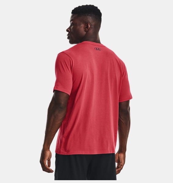 Kırmızı Erkek UA Sportstyle Logo Kısa Kollu T-shirt