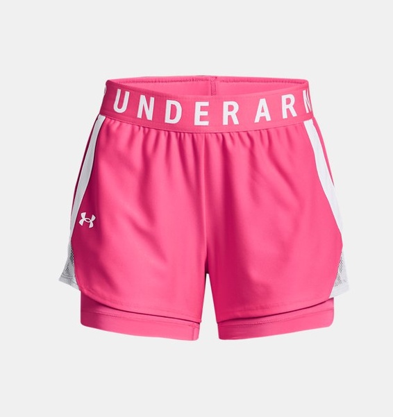 Pembe Kadın UA Play Up 2-in-1 Şort