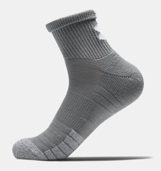 Gri Unisex HeatGear® Quarter 3’lü Paket Çorap
