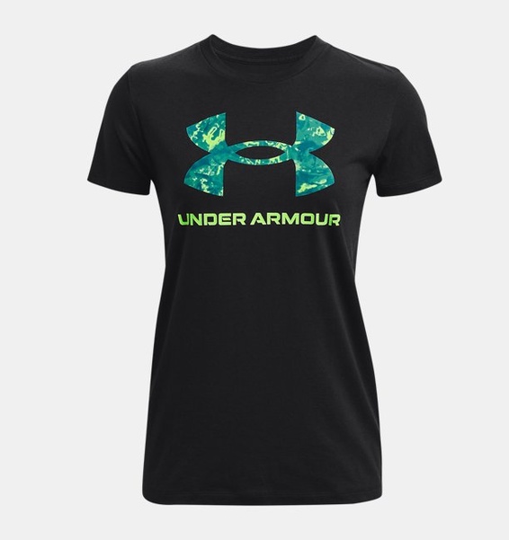 Siyah Kadın UA Sportstyle Graphic Kısa Kollu T-shirt