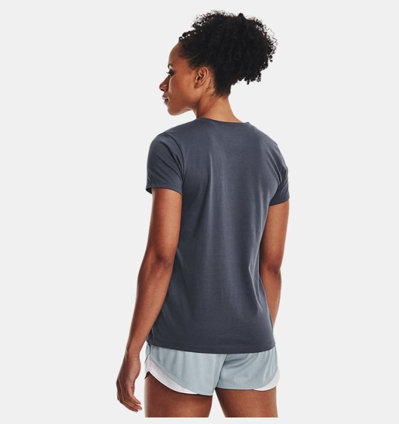 Gri Kadın UA Sportstyle Graphic Kısa Kollu T-shirt