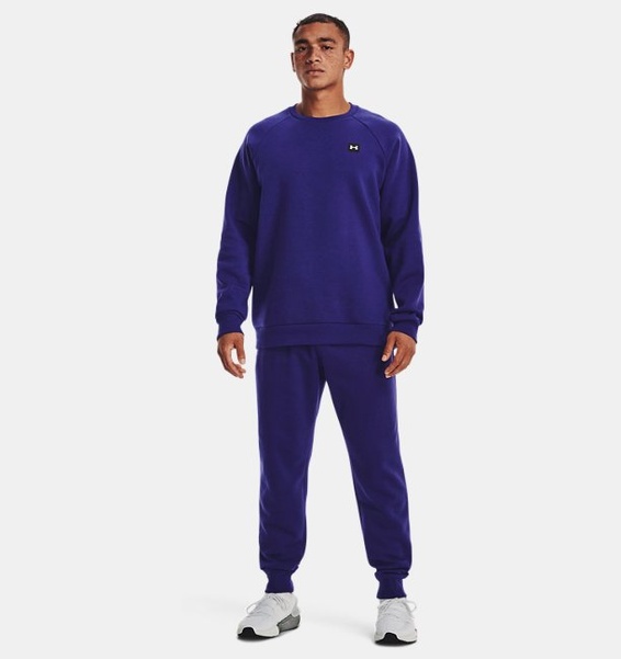Mavi Erkek UA Rival Fleece Bisiklet Yaka
