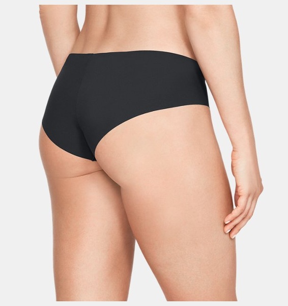 Siyah Kadın UA Pure Stretch Hipster 3'lü Paket