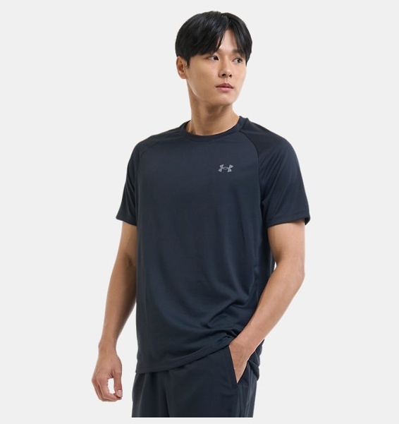 Siyah Erkek UA Tech 2.0 Kısa Kollu T-shirt