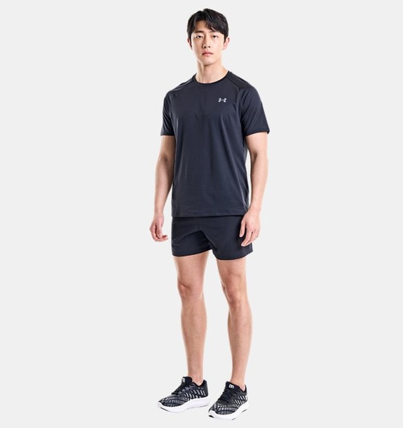 Siyah Erkek UA Tech 2.0 Kısa Kollu T-shirt