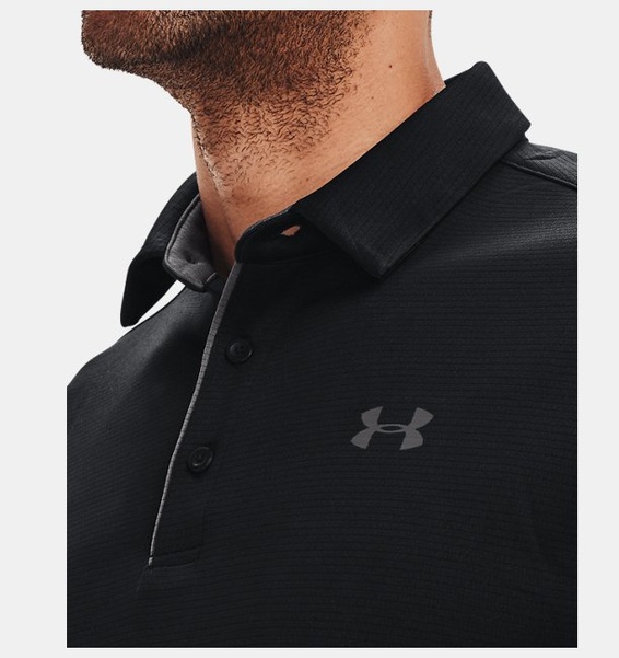 Siyah Erkek UA Tech Polo T-shirt