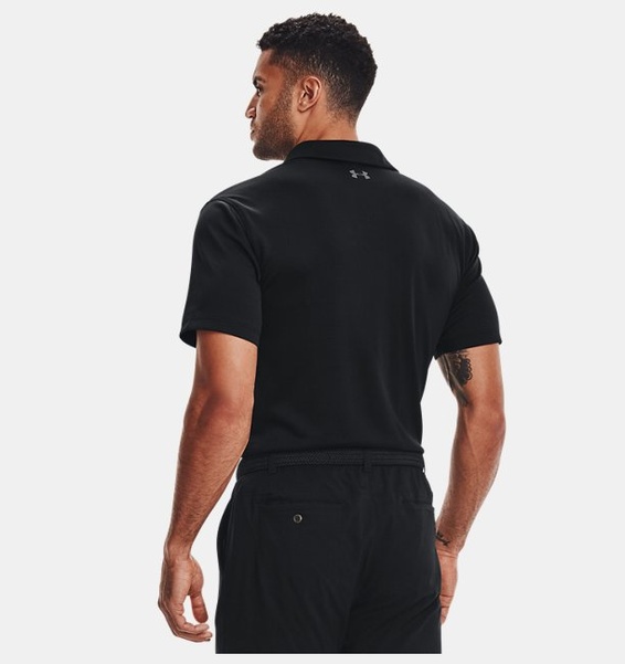 Siyah Erkek UA Tech Polo T-shirt