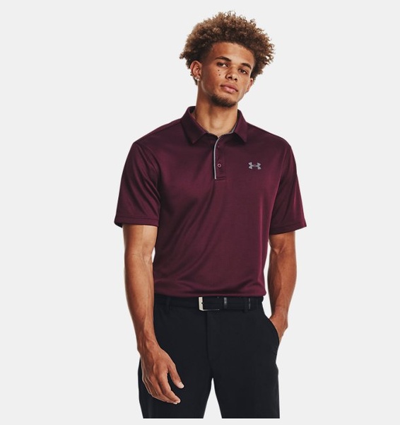 Kırmızı Erkek UA Tech Polo T-shirt