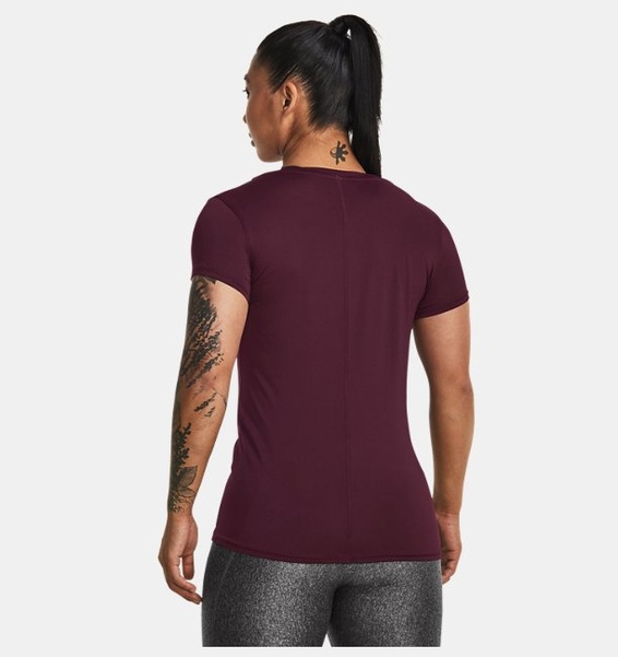 Kırmızı Kadın UA Tech Mesh Kısa Kollu T-shirt