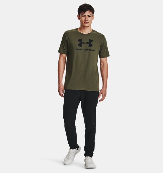 Yeşil Erkek UA Sportstyle Logo Kısa Kollu T-shirt