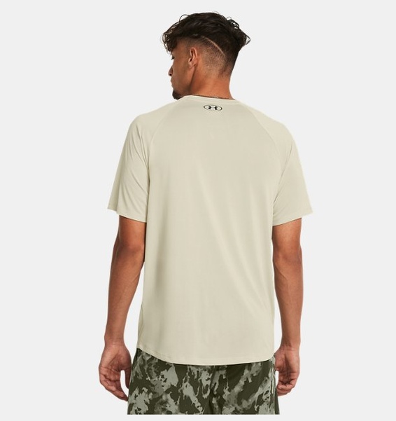 Bej Erkek UA Tech 2.0 Kısa Kollu T-shirt