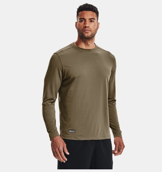 Kahverengi Erkek Tactical UA Tech™ Uzun Kollu  T-Shirt