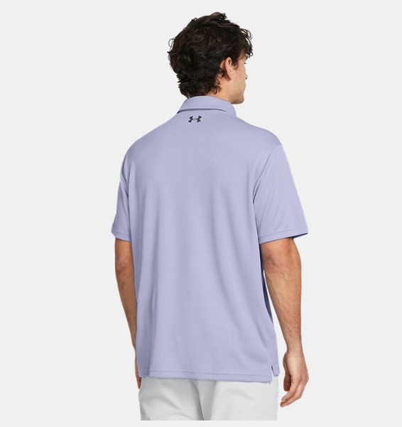 Lila Erkek UA Tech Polo T-shirt