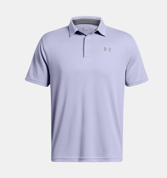 Lila Erkek UA Tech Polo T-shirt