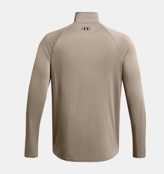 Kahverengi Erkek UA Tech 2.0 1/2 Fermuarlı Uzun Kollu T-shirt