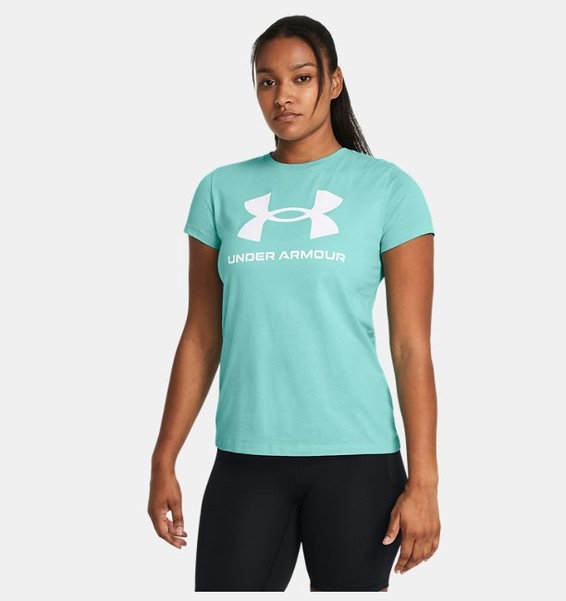 Turkuaz Kadın UA Sportstyle Graphic Kısa Kollu T-shirt